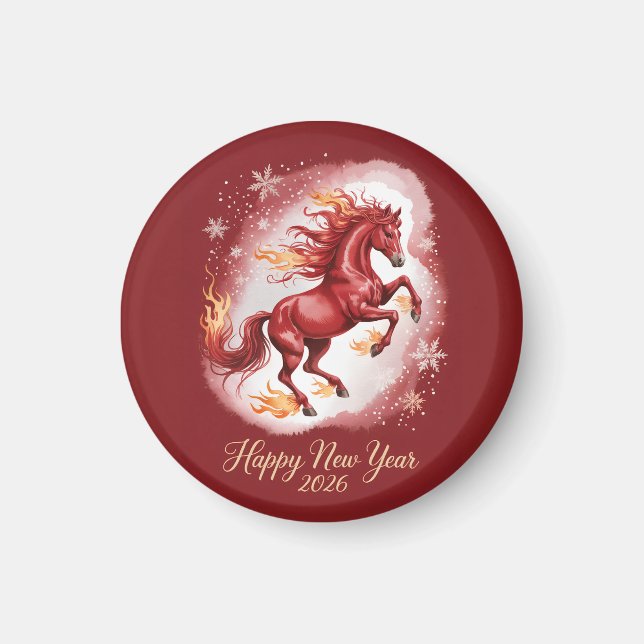 Íman Ano Novo Chinês do Cavalo 2026 (Frente)