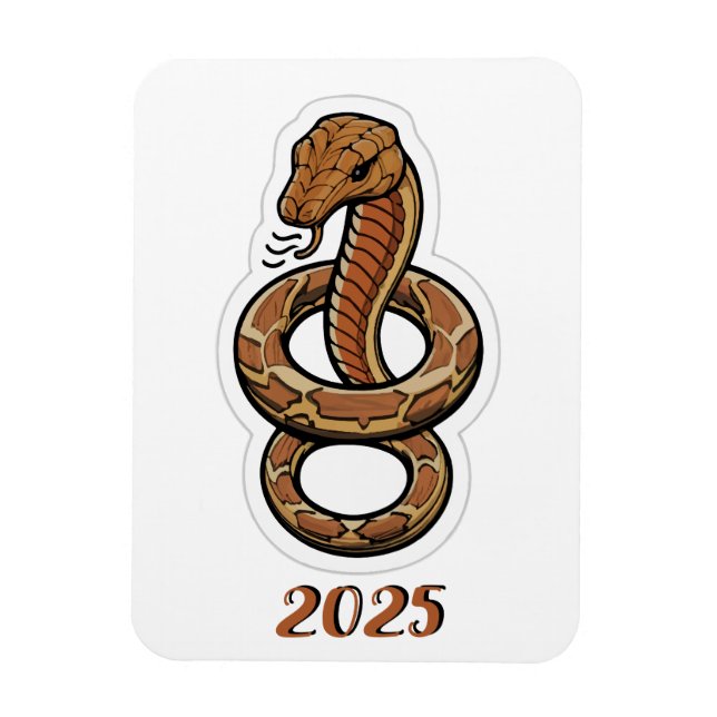Íman Ano Novo Chinês Do Cobra 2025 (Vertical)