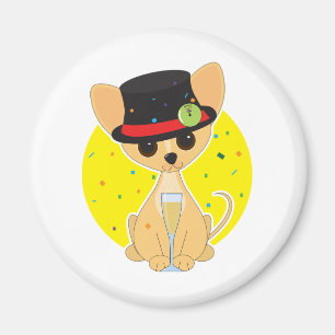 Íman Ano novo da chihuahua