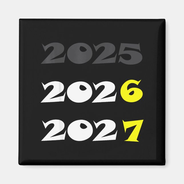 Íman Ano Novo Engraçado 2026 Seis Sete 67 Meme (Frente)