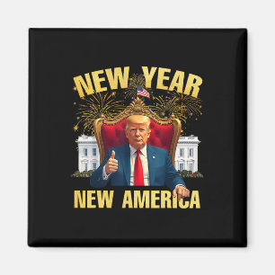 Íman Ano Novo Partido Feliz ano novo Americano 2025 Tru