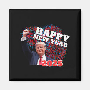 Íman Ano Novo Patriótico Trump 2025 Papai Está em Casa