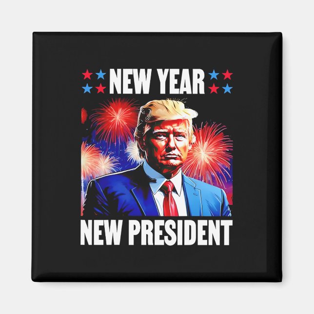 Íman Ano Novo Presidente Trump 2024 (Frente)