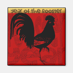 Íman Ano Personalizável do Rooster 2017 S Magnet 1