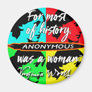 Íman Anonymous era uma mulher, citação de Virginia Wo
