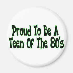 Íman Anos 80 orgulhoso adolescente