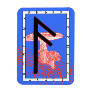 Íman Ansuz Viking Rune Magnet - Inspiração!