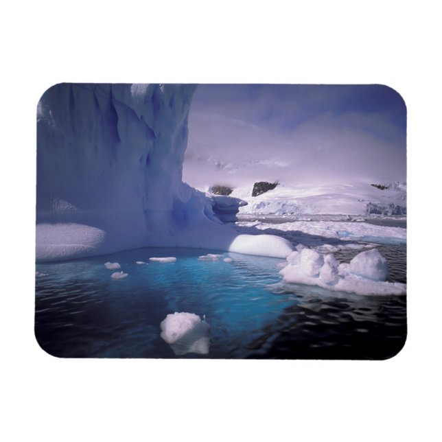 Íman Antártida. Paisagens de gelo da Antártica 2 (Horizontal)