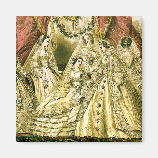 Íman Anterior Bridal de Casamento (Frente)