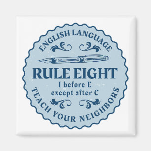 Íman Antes de E exceto depois de C Regra Engraçado