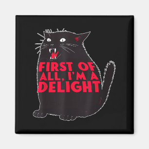 Íman Antes de Mais Nada Sou um Delicioso Gato Preto Ris