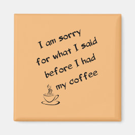 Íman Antes do café