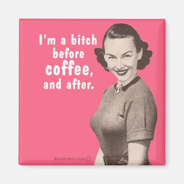 Íman Antes e depois do café (Frente)