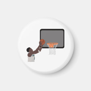 Íman Anthony Edwars coloca a bola no cesto