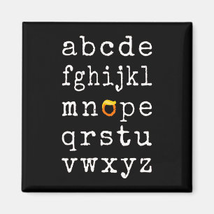 Íman Anti-Trump Alphabet - Nope V