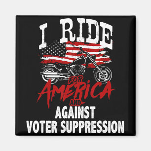Íman Anti-Trump Biker Resiste Contra Supressão Eleitora
