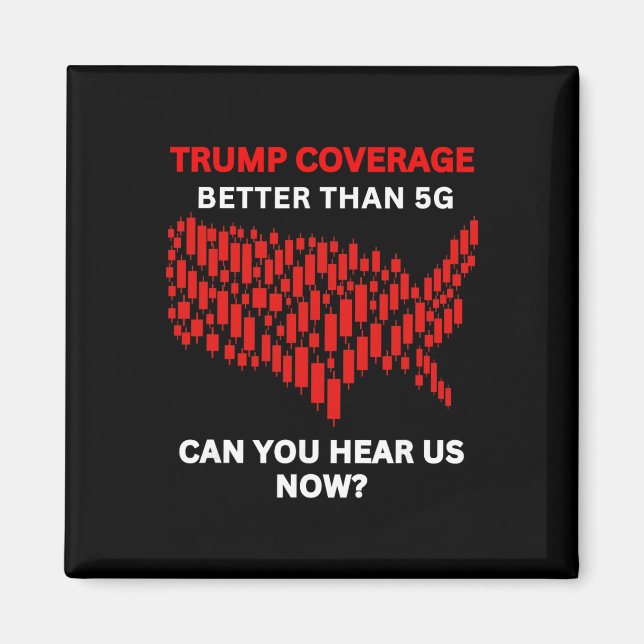 Íman Anti-trump Coverage Better Than 5g Us Map Red Stoc (Frente)