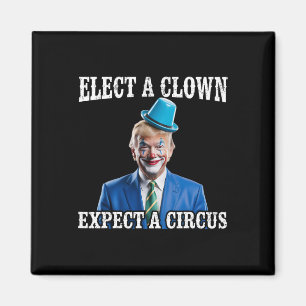 Íman Anti-trump Eleja Um Palhaço Espere Um Circo Divert