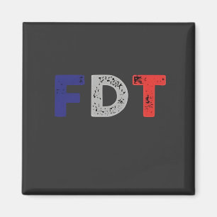 Íman Anti Trump Maga FDT Resiste Democracia Retro