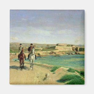 Íman Antibes, o passeio do cavalo, 1868