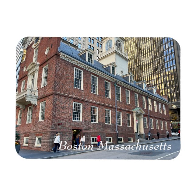 Íman Antiga Casa Estadual em Boston (Horizontal)