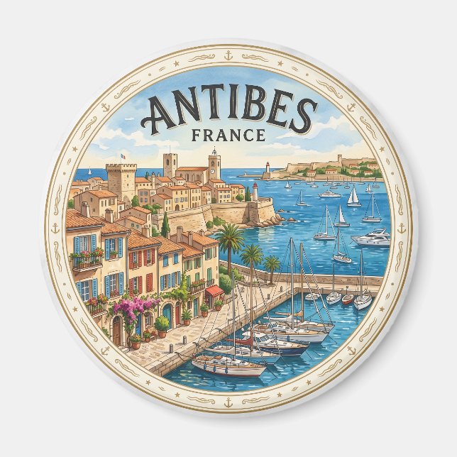 Íman Antiga Cidade de Antibes França (Frente)