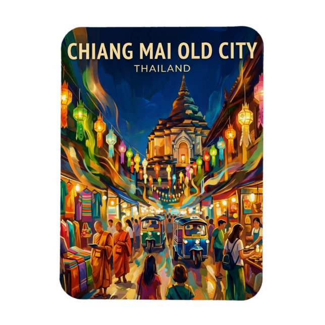 Íman Antiga Cidade de Chiang Mai Tailândia (Vertical)