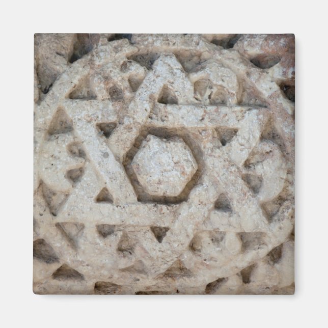 Íman Antiga escultura da Estrela de David, Israel (Frente)