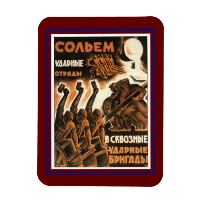 Íman Antiga Poster Soviética Clássica 1939 (Vertical)