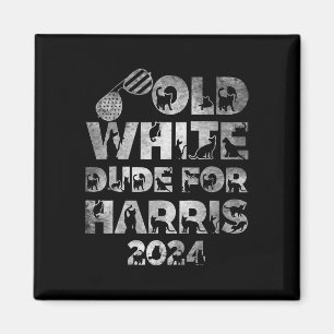 Íman Antigo Homem Branco Para Harris Kamala Harris 2024