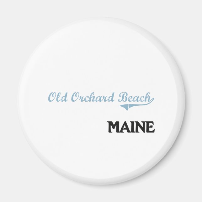 Íman Antigo Orchard Beach Maine City Classic (Frente)