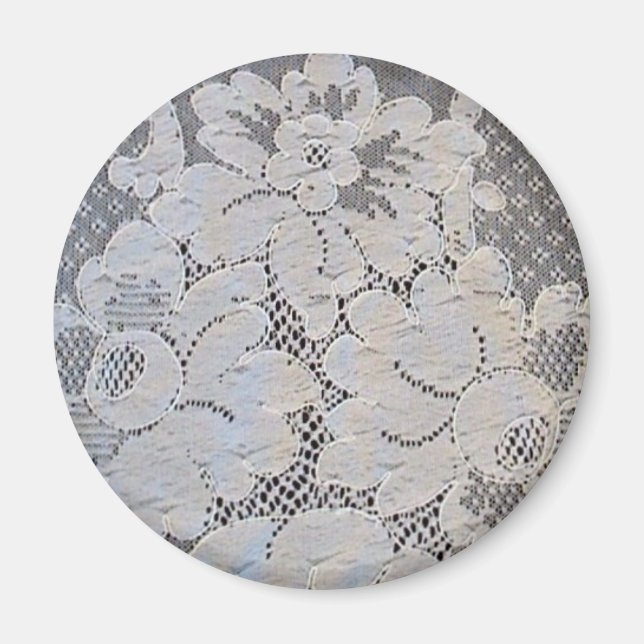 Íman Antiguo Alencon Lace Floral (Frente)