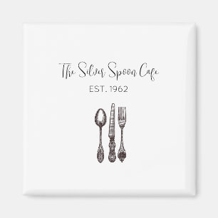 Íman Antiquado Flatware Comida de negócios Artisan Food