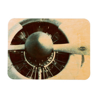 Íman Antique Airplane Engine Propeller Photo