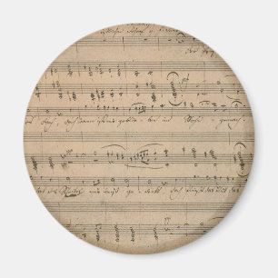 Íman Antique Sheet Music de 1822, Canção do Velho Homem