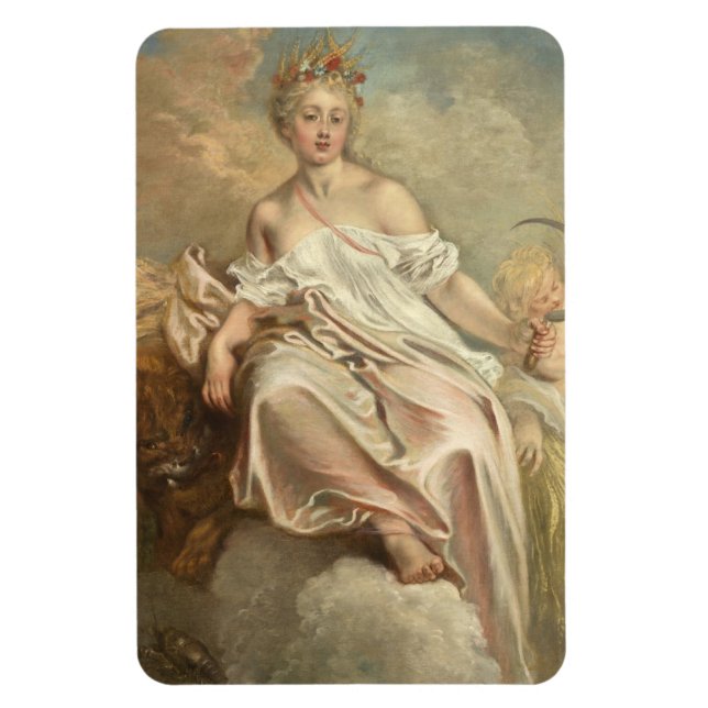 Íman Antoine Watteau Ceres (Verão) (Vertical)