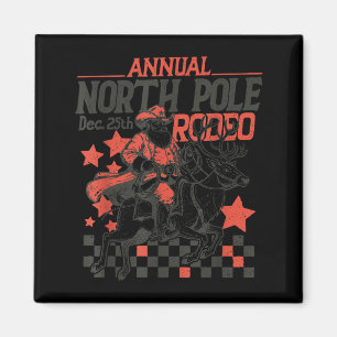 Íman Anual Norte Le Rodeio Papai Noel Ocidental Caubói 