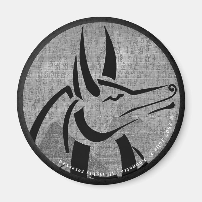 Íman Anubis Round Magnet (Frente)