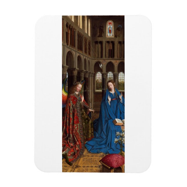 Íman Anunciação de Van Eyck Premium Luz da Catedral (Vertical)
