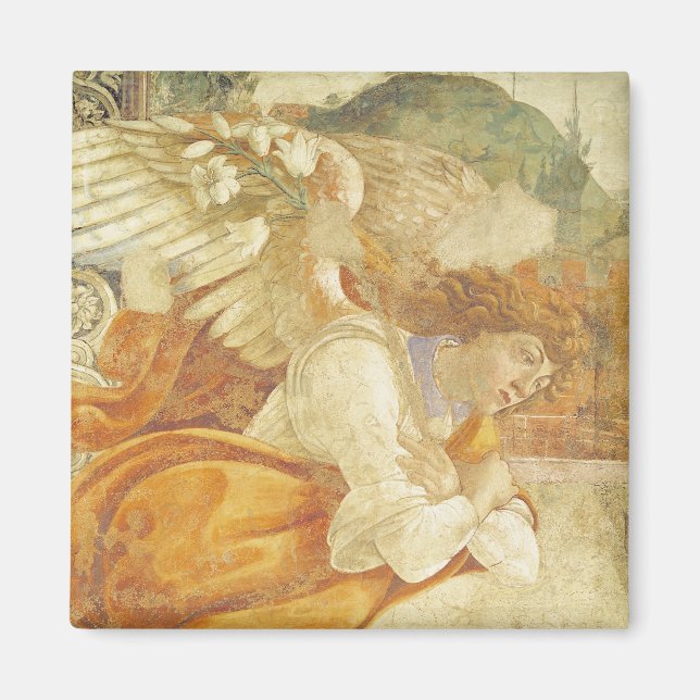 Íman Anunciação, detalhes do Arcanjo (Frente)