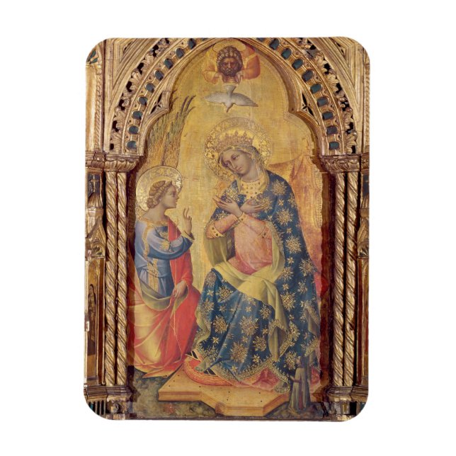 Íman Anunciação (parte do poliptych) (óleo no painel (Vertical)