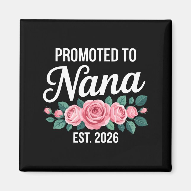 Íman Anúncio de Bebê Engraçado para Avós Nana Est (Frente)