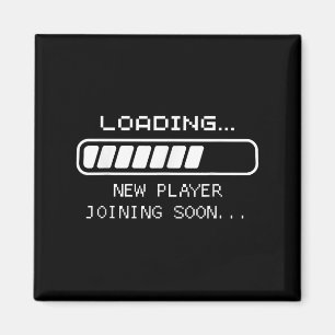 Íman Anúncio de Bebê Gamer, Carregando Novo Jogador Ent