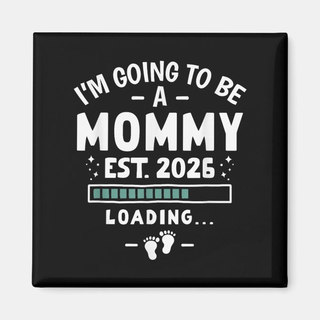 Íman Anúncio de Bebê Mãe pela 1ª Vez Vou Ser Uma M (Frente)