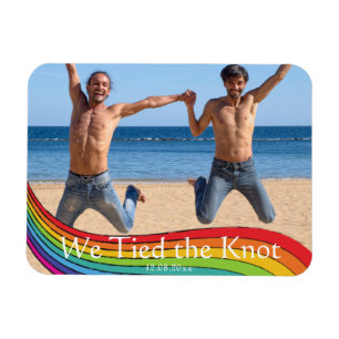 Íman Anúncio de Casamento de Fotos do Mesmo Gênero