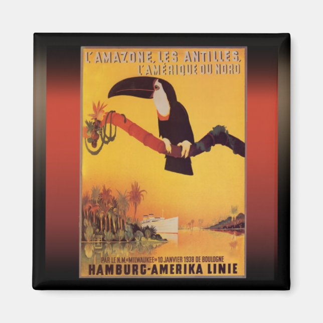 Íman Anúncio de cruzeiro de Hamburgo (Frente)