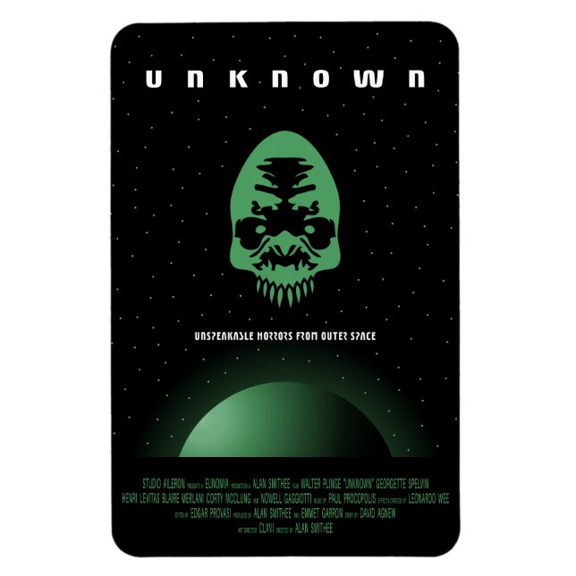 Íman Anúncio de Filme de Terror Sci-Fi, Desconhecido (Vertical)