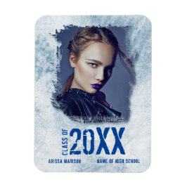 Íman Anúncio de Formando Azul de Foto do legal Grunge