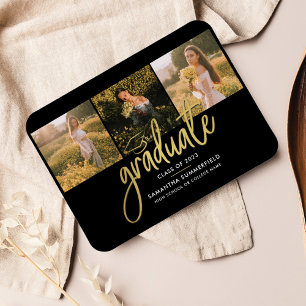 Íman Anúncio de Formando de Colagem de Fotos de Graduaç