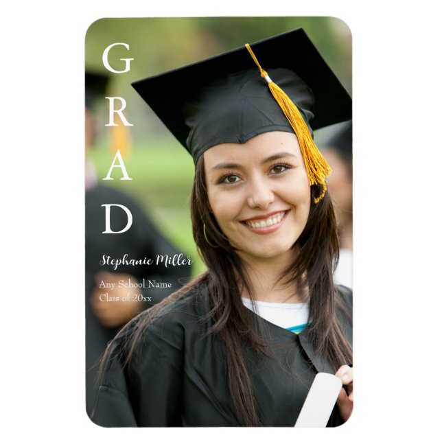 Íman Anúncio de Formatura Nome Personalizado Escola (Vertical)
